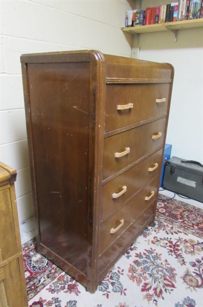 VINTAGE WATERFALL DRESSER