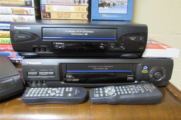 PANASONIC VCRS, DISNEY MOVIES & MORE