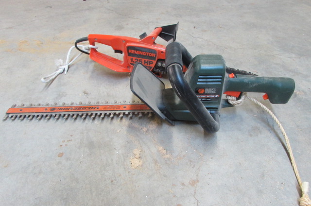 Remington electric chainsaw and Black & Decker electric hedge trimmer - Lil  Dusty Online Auctions - All Estate Services, LLC