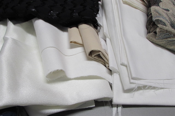 LARGE LOT OF FABRIC FOR YOUR SEWING PROJECTS!
