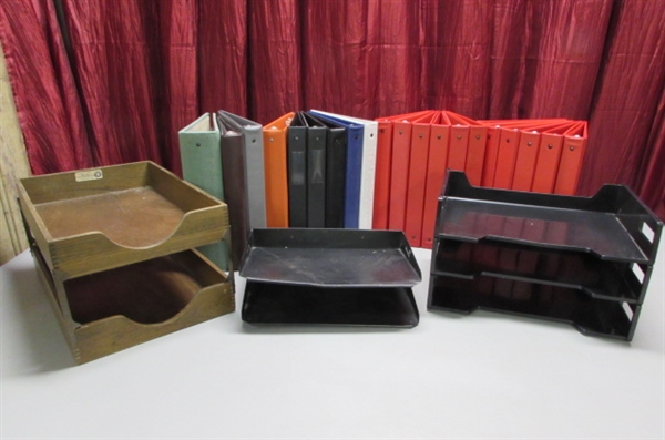 3-RING BINDERS & LETTER TRAYS
