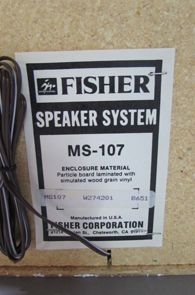 NOS-FISHER SPEAKERS - NEW IN THE BOX