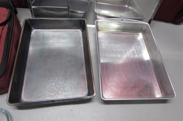 PYREX PORTABLES, COOKIE SHEETS, CAKE PANS & MORE