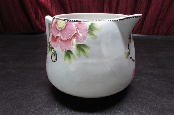 VINTAGE HAND PAINTED NIPPON PITCHER