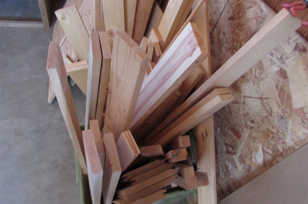 PLYWOOD AND LUMBER PIECES *LOCATED OFF-SITE*