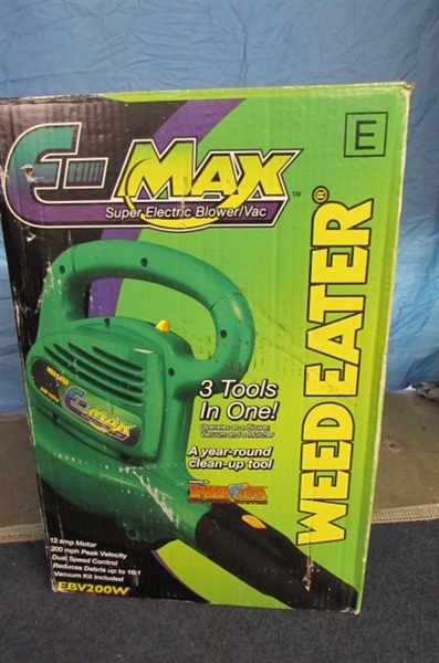 WEED EATER E-MAX SUPER ELECTRIC BLOWER/ VAC