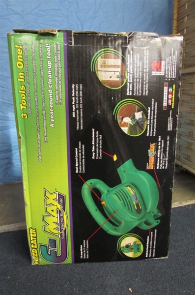 WEED EATER E-MAX SUPER ELECTRIC BLOWER/ VAC