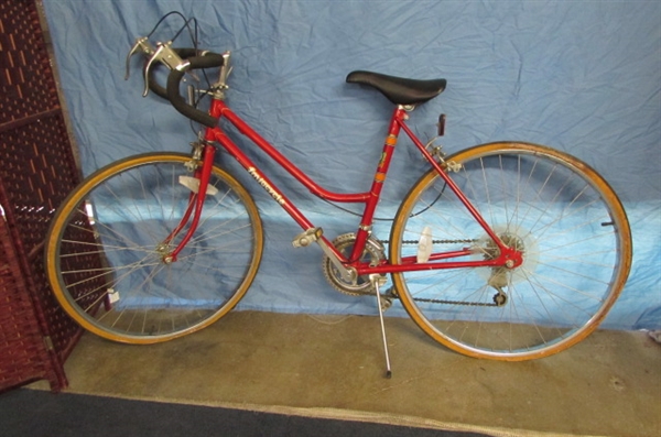 VINTAGE 10-SPEED SCHWINN VARSITY AND FMSACYCLE BICYCLES