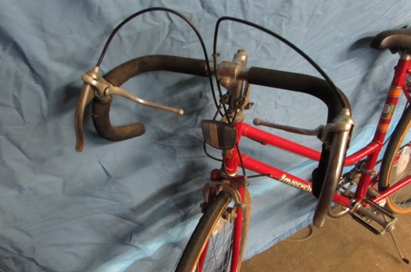 VINTAGE 10-SPEED SCHWINN VARSITY AND FMSACYCLE BICYCLES