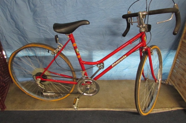 VINTAGE 10-SPEED SCHWINN VARSITY AND FMSACYCLE BICYCLES