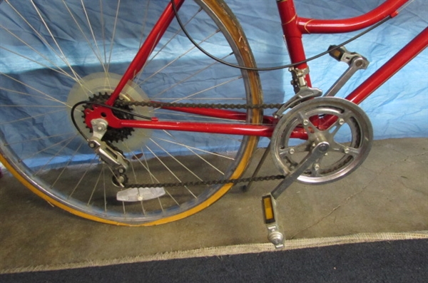 VINTAGE 10-SPEED SCHWINN VARSITY AND FMSACYCLE BICYCLES