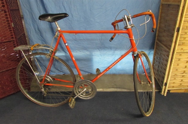 VINTAGE 10-SPEED SCHWINN VARSITY AND FMSACYCLE BICYCLES