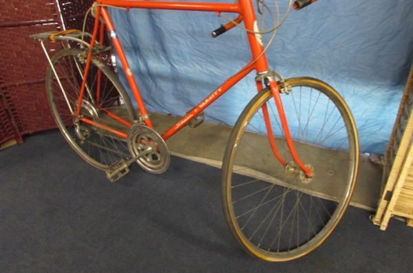 VINTAGE 10-SPEED SCHWINN VARSITY AND FMSACYCLE BICYCLES