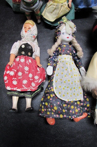 COLLECTION OF VINTAGE DOLLIES FROM AROUND THE WORLD