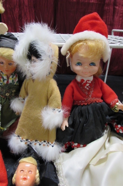 COLLECTION OF VINTAGE DOLLIES FROM AROUND THE WORLD