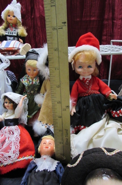 COLLECTION OF VINTAGE DOLLIES FROM AROUND THE WORLD