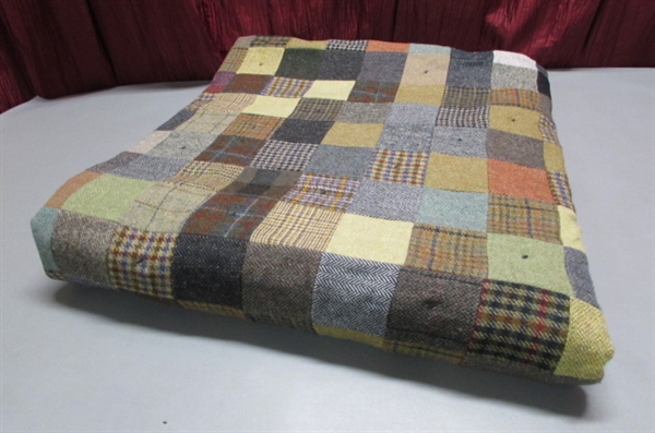 LL BEAN WOOL QUILT MADE IN IRELAND