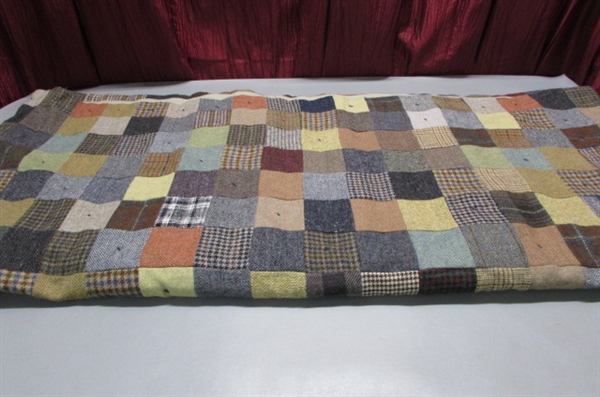 LL BEAN WOOL QUILT MADE IN IRELAND