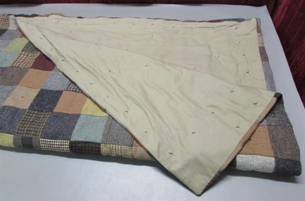 LL BEAN WOOL QUILT MADE IN IRELAND