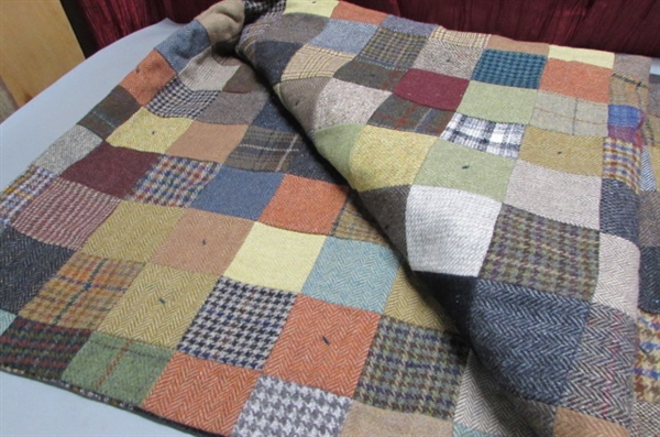 LL BEAN WOOL QUILT MADE IN IRELAND