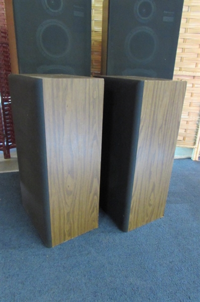 SANYO AND PANASONIC VINTAGE TOWER SPEAKERS