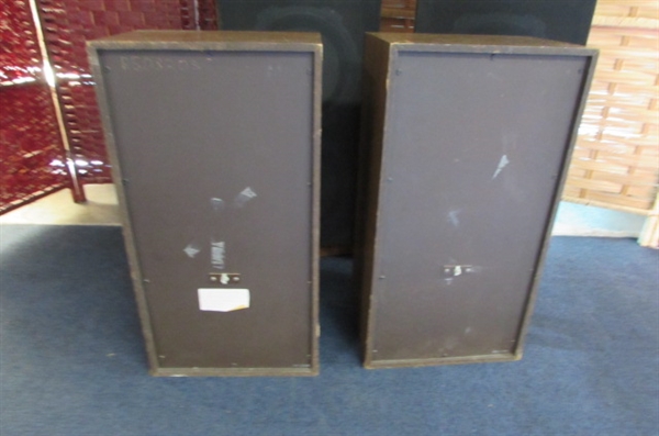 SANYO AND PANASONIC VINTAGE TOWER SPEAKERS