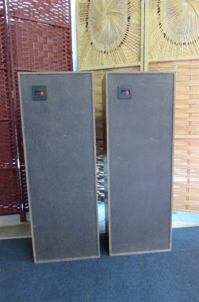 SANYO AND PANASONIC VINTAGE TOWER SPEAKERS