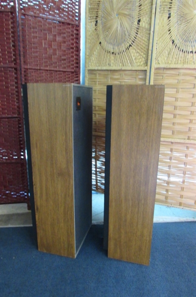 SANYO AND PANASONIC VINTAGE TOWER SPEAKERS