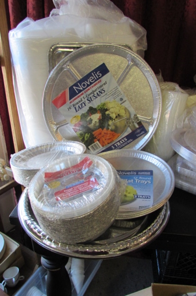 STYROFOAM TO-GO CONTAINERS, PLASTIC WARE & PAPER PRODUCTS