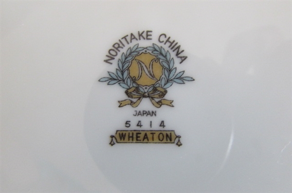 NORITAKE 'WHEATON' FINE CHINA DINNERWARE & LEAD CRYSTAL STEMWARE
