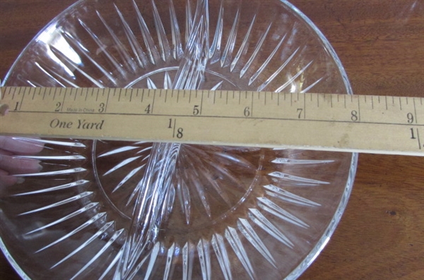 VINTAGE PRESSED GLASS DIVIDED PLATES & MORE