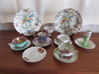 COPELAND PATRICIA PLATES, LEFTON CHINA & HANDPAINTED PIECES FROM JAPAN