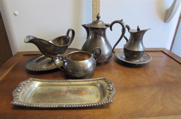 VINTAGE SILVERPLATE SERVING PIECES & MORE