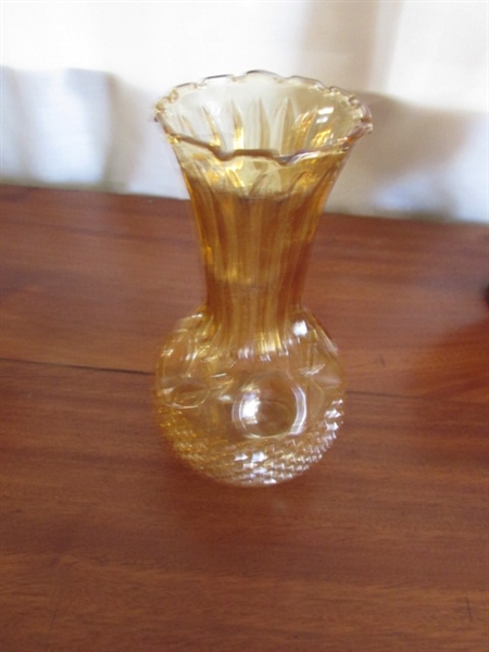 VINTAGE AMBER GLASS COLLECTION