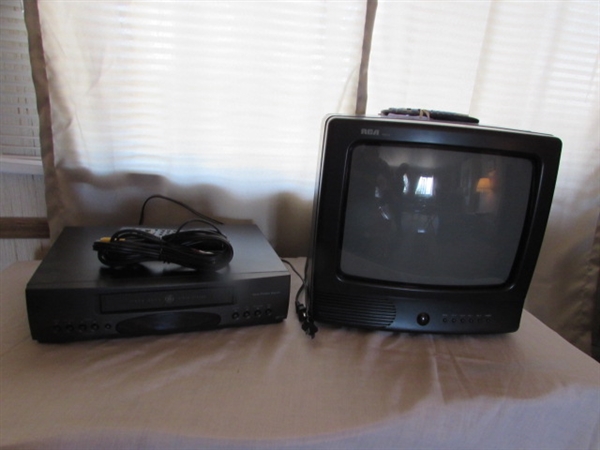 13 RCA TV & GE VHS PLAYER