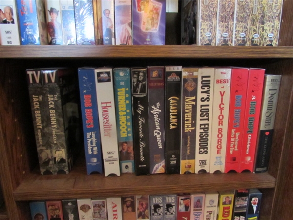 VHS MOVIE COLLECTION WITH SOME DVDS