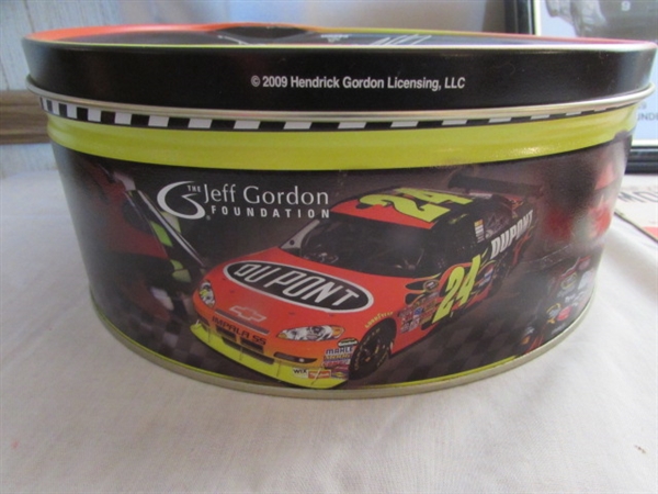 FOR THE RACE FAN: TIN, BOOK, SIGNED PICTURE, AND MORE!