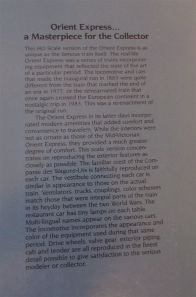BACHMANN HO SCALE 'ORIENT EXPRESS' & 'DIESEL EXPRESS' TRAIN SETS