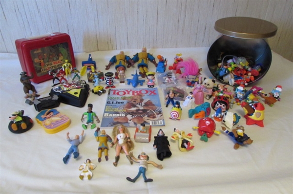 TIN OF TOYS AND 'COLLECTORS TOY BOX' MAGAZINE