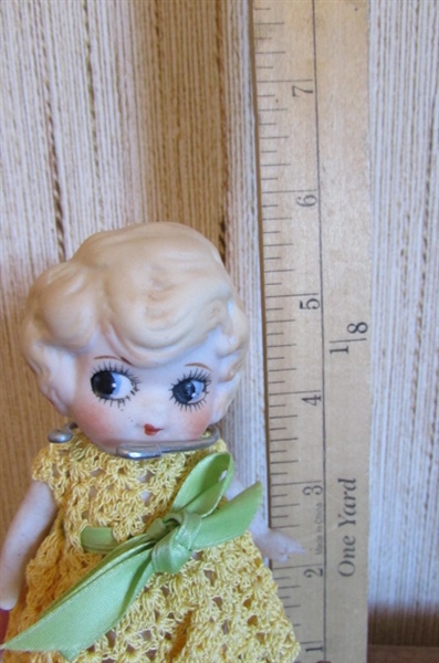 VINTAGE JAPANESE PORCELAIN DOLL COLLECTION PLUS A PLASTIC BETTY BOOP