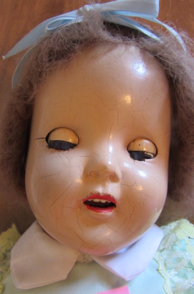 ANTIQUE COMPOSITION DOLL WITH TEETH