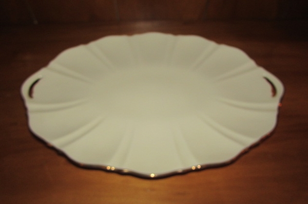 BARWARE & GOLD TRIMMED SERVING PLATTER