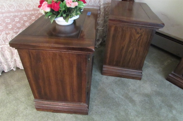 MATCHING NIGHTSTANDS WITH BOTTOM STORAGE - MATCHES DRESSERS IN LOTS #63 & #65