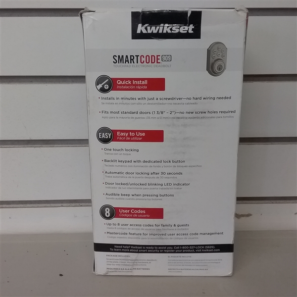 SMARTCODE 909 TOUCHPAD ELECTRONIC DEADBOLT