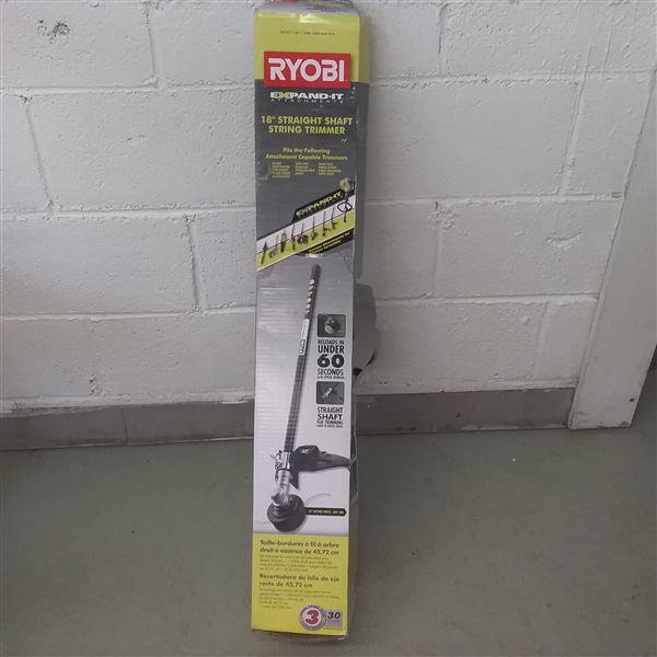 RYOBI 18 STRAIGHT SHAFT STRING TRIMMER EXPAND-IT ATTACHMENT