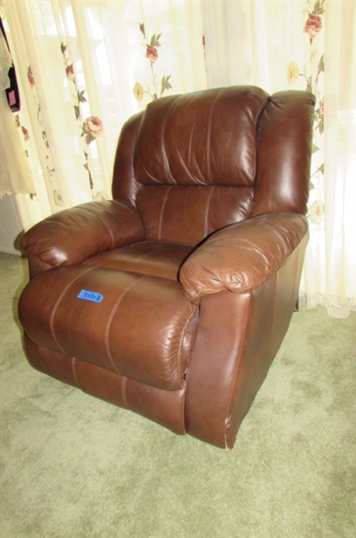 DARK BROWN BERKLINE LEATHER RECLINER