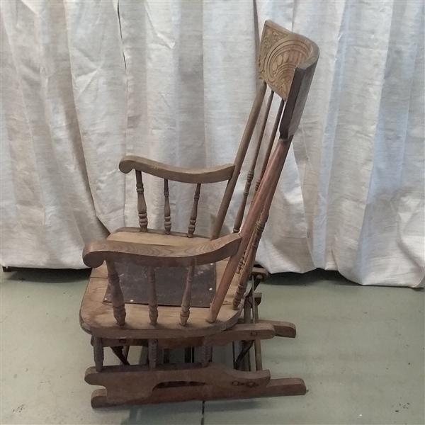 ANTIQUE GLIDER/ROCKER