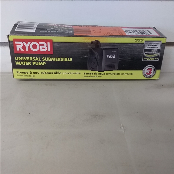 RYOBI UNIVERSAL SUBMERSIBLE WATER PUMP