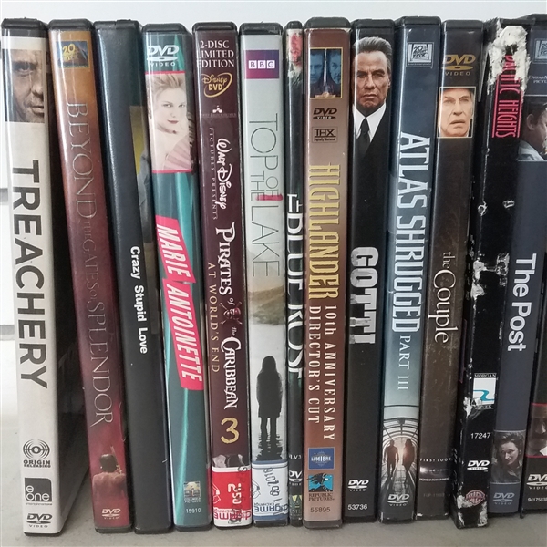 LOT OF DVDS