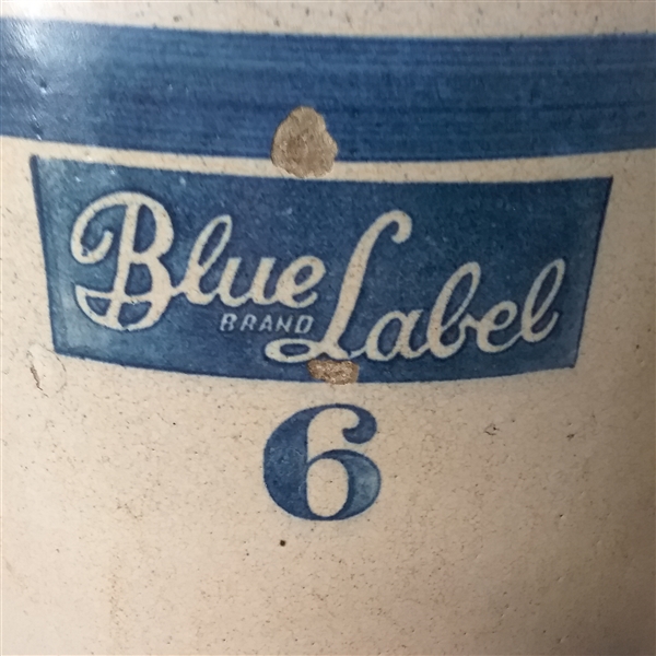 LARGE BLUE LABEL CROCK